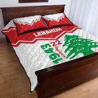 Lebanon Independence Day Quilt Bed Set Cedrus libani - Wonder Print Shop