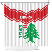 Lebanon Independence Day Shower Curtain Cedrus libani
