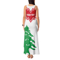 Personalized Lebanon Independence Day Tank Maxi Dress Cedrus libani - Wonder Print Shop