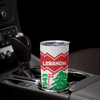 Personalized Lebanon Independence Day Tumbler Cup Cedrus libani - Wonder Print Shop