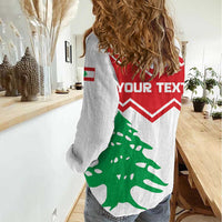 Personalized Lebanon Independence Day Women Casual Shirt Cedrus libani - Wonder Print Shop