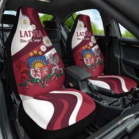 Latvia Car Seat Cover Dievs sveti Latviju - Wonder Print Shop