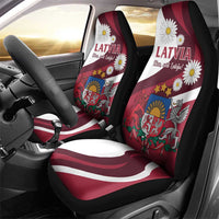 Latvia Car Seat Cover Dievs sveti Latviju - Wonder Print Shop