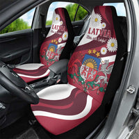 Latvia Car Seat Cover Dievs sveti Latviju - Wonder Print Shop