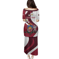 Personalized Latvia Family Matching Puletasi and Hawaiian Shirt Dievs sveti Latviju - Wonder Print Shop