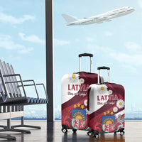 Latvia Luggage Cover Dievs sveti Latviju - Wonder Print Shop