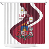 Latvia Shower Curtain Dievs sveti Latviju