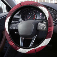 Latvia Steering Wheel Cover Dievs sveti Latviju - Wonder Print Shop