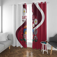 Latvia Window Curtain Dievs sveti Latviju - Wonder Print Shop