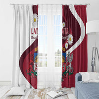 Latvia Window Curtain Dievs sveti Latviju - Wonder Print Shop