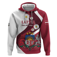 Personalized Latvia Zip Hoodie Dievs sveti Latviju - Wonder Print Shop