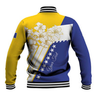 Personalized Bosnia and Herzegovina Baseball Jacket Stars With Golden Lily - Wonder Print Shop