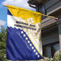 Bosnia and Herzegovina Garden Flag Stars With Golden Lily - Wonder Print Shop