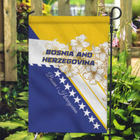 Bosnia and Herzegovina Garden Flag Stars With Golden Lily - Wonder Print Shop