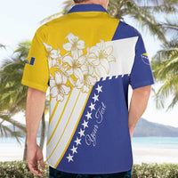 Personalized Bosnia and Herzegovina Hawaiian Shirt Stars With Golden Lily - Wonder Print Shop