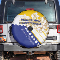 Bosnia and Herzegovina Spare Tire Cover Stars With Golden Lily - Wonder Print Shop