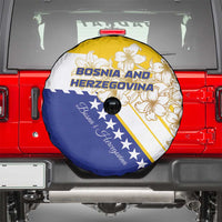Bosnia and Herzegovina Spare Tire Cover Stars With Golden Lily - Wonder Print Shop