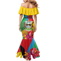 Personalised Barbuda Family Matching Mermaid Dress and Hawaiian Shirt Frigate Bird Tropical Style