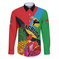 Personalised Barbuda Family Matching Short Sleeve Bodycon Dress and Hawaiian Shirt Frigate Bird Tropical Style - Wonder Print Shop