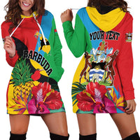 Personalised Barbuda Hoodie Dress Frigate Bird Tropical Style - Wonder Print Shop