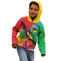 Personalised Barbuda Kid Hoodie Frigate Bird Tropical Style - Wonder Print Shop