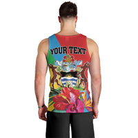 Personalised Barbuda Men Tank Top Frigate Bird Tropical Style - Wonder Print Shop