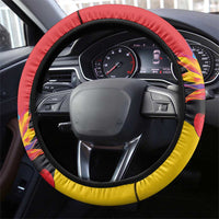 Barbuda Steering Wheel Cover Frigate Bird Tropical Style - Wonder Print Shop