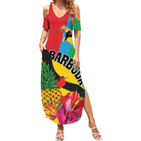 Personalised Barbuda Summer Maxi Dress Frigate Bird Tropical Style - Wonder Print Shop