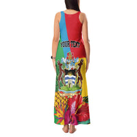 Personalised Barbuda Tank Maxi Dress Frigate Bird Tropical Style - Wonder Print Shop