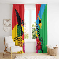 Barbuda Window Curtain Frigate Bird Tropical Style - Wonder Print Shop