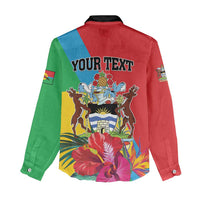 Personalised Barbuda Women Casual Shirt Frigate Bird Tropical Style - Wonder Print Shop