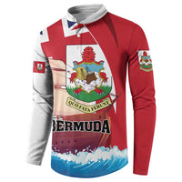 Personalised Bermuda Button Sweatshirt Quo Fata Ferunt