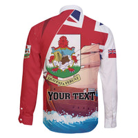 Personalised Bermuda Family Matching Short Sleeve Bodycon Dress and Hawaiian Shirt Quo Fata Ferunt - Wonder Print Shop