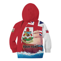 Personalised Bermuda Kid Hoodie Quo Fata Ferunt - Wonder Print Shop
