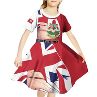 Personalised Bermuda Kid Short Sleeve Dress Quo Fata Ferunt - Wonder Print Shop