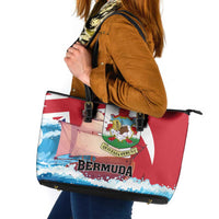 Bermuda Leather Tote Bag Quo Fata Ferunt