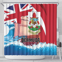 Bermuda Shower Curtain Quo Fata Ferunt - Wonder Print Shop