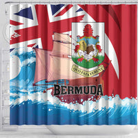 Bermuda Shower Curtain Quo Fata Ferunt - Wonder Print Shop