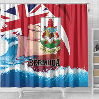 Bermuda Shower Curtain Quo Fata Ferunt - Wonder Print Shop