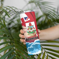 Personalised Bermuda Skinny Tumbler Quo Fata Ferunt - Wonder Print Shop