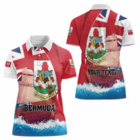 Personalised Bermuda Women Polo Shirt Quo Fata Ferunt - Wonder Print Shop