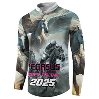 Personalized Pegasus Horse Racing 2025 Button Sweatshirt Soar to Victory