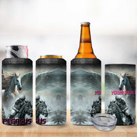 Personalized Pegasus Horse Racing 2025 4 in 1 Can Cooler Tumbler Soar to Victory