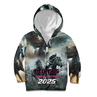 Personalized Pegasus Horse Racing 2025 Kid Hoodie Soar to Victory - Wonder Print Shop