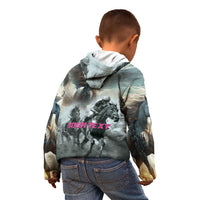 Personalized Pegasus Horse Racing 2025 Kid Hoodie Soar to Victory - Wonder Print Shop