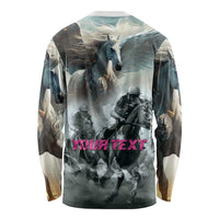 Personalized Pegasus Horse Racing 2025 Long Sleeve Shirt Soar to Victory - Wonder Print Shop