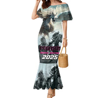 Personalized Pegasus Horse Racing 2025 Mermaid Dress Soar to Victory - Wonder Print Shop