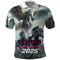 Personalized Pegasus Horse Racing 2025 Polo Shirt Soar to Victory - Wonder Print Shop