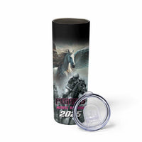 Personalized Pegasus Horse Racing 2025 Skinny Tumbler Soar to Victory - Wonder Print Shop