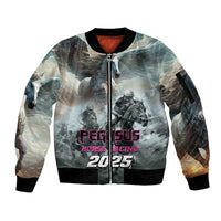 Personalized Pegasus Horse Racing 2025 Sleeve Zip Bomber Jacket Soar to Victory - Wonder Print Shop